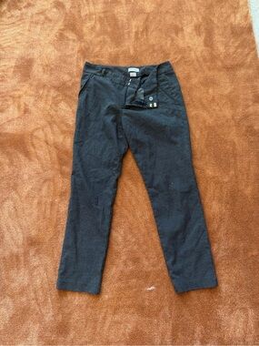 Calvin Klein Black Slim Chinos with Subtle Texture